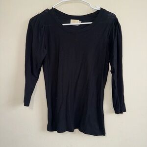 Nation LTD Black Slight Puff Elbow Long Sleeve XS